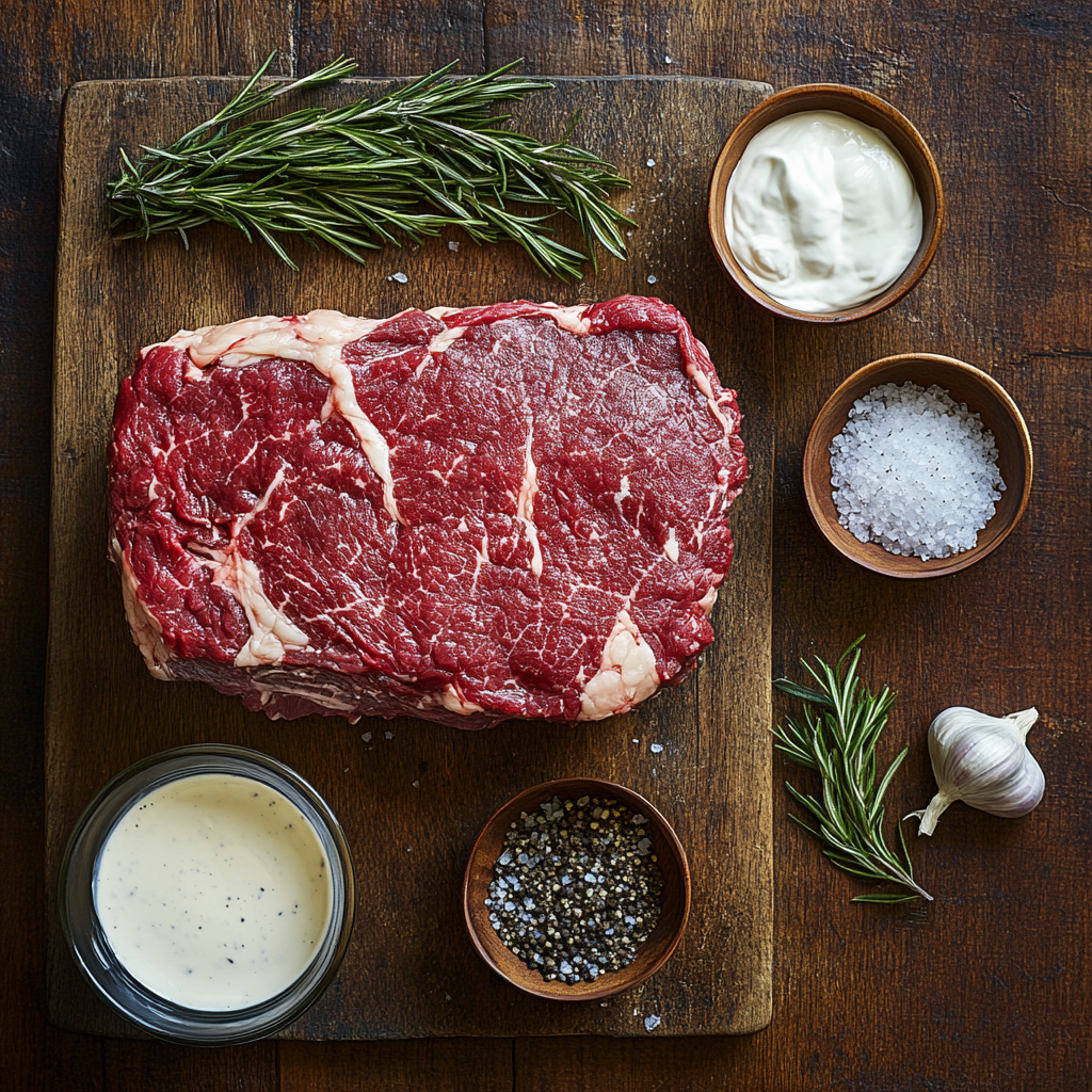 Prime Rib Roast with Horseradish Sauce ingredients