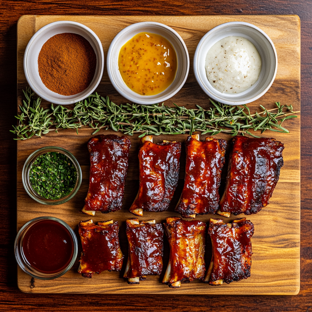 Slow Cooker BBQ Baby Back Ribs ingredients