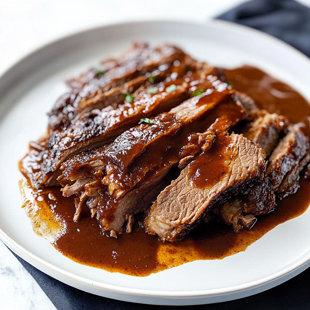 Slow Cooker Hanukkah Beef Brisket