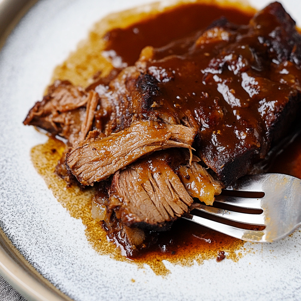 Slow Cooker Hanukkah Beef Brisket