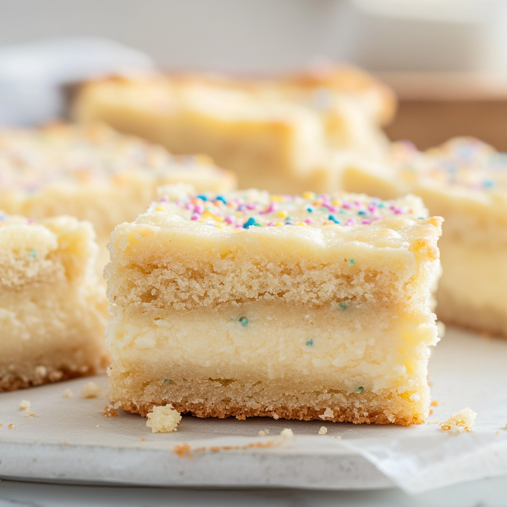 Sugar Cookie Cheesecake Bars