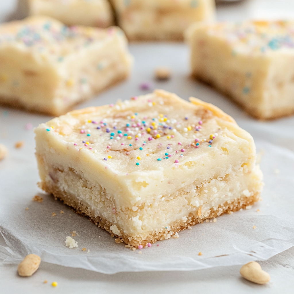 Sugar Cookie Cheesecake Bars