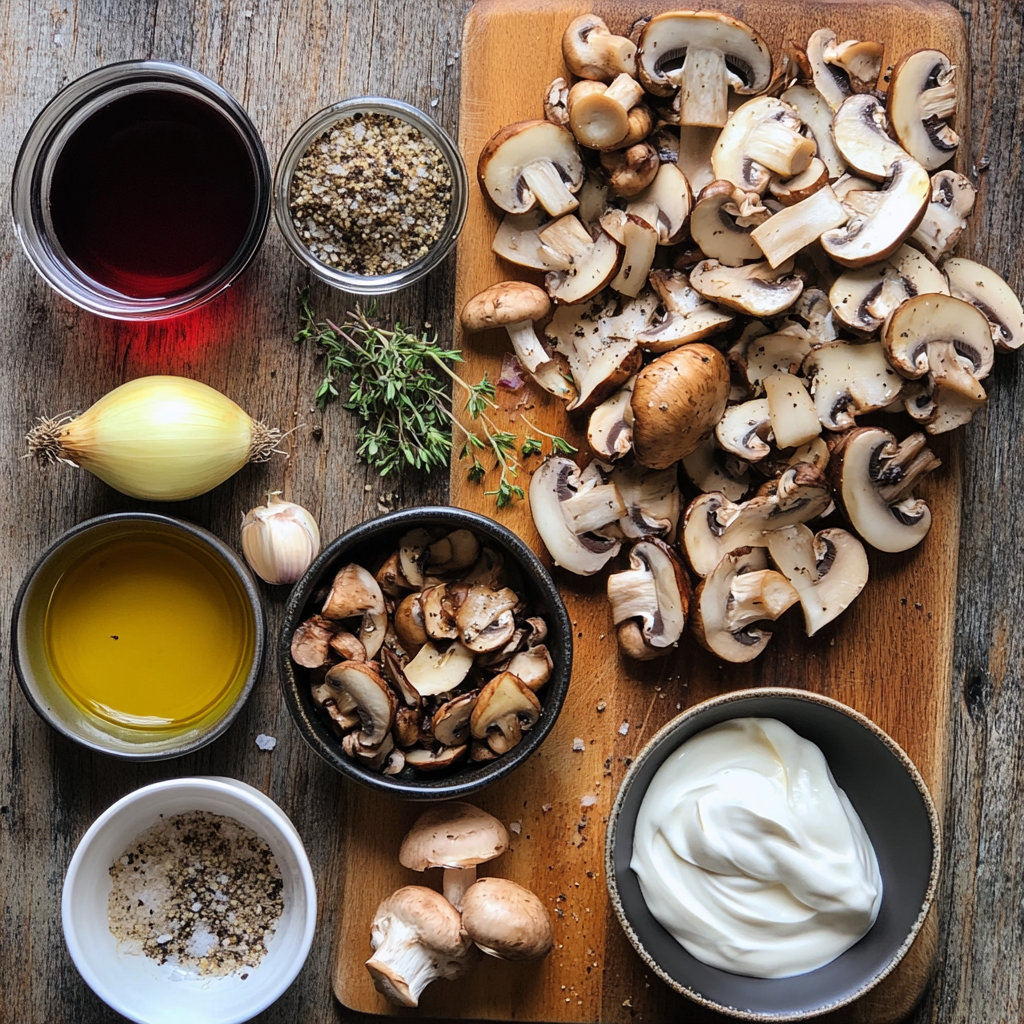 Wild Mushroom Ragout ingredients