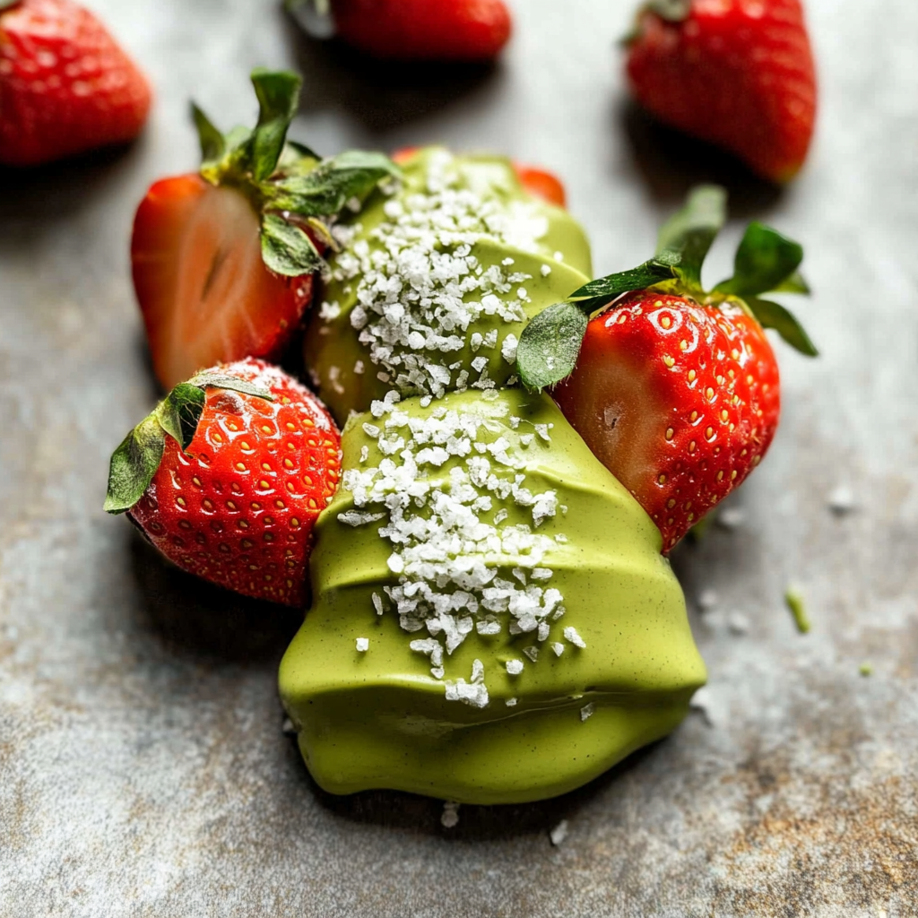 3-Ingredient Matcha Strawberries