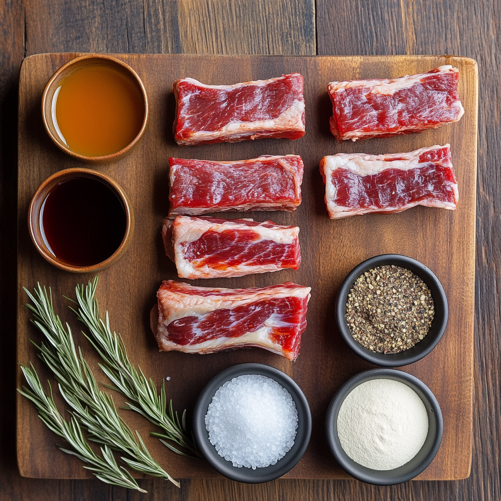 Air Fryer Short Ribs ingredients