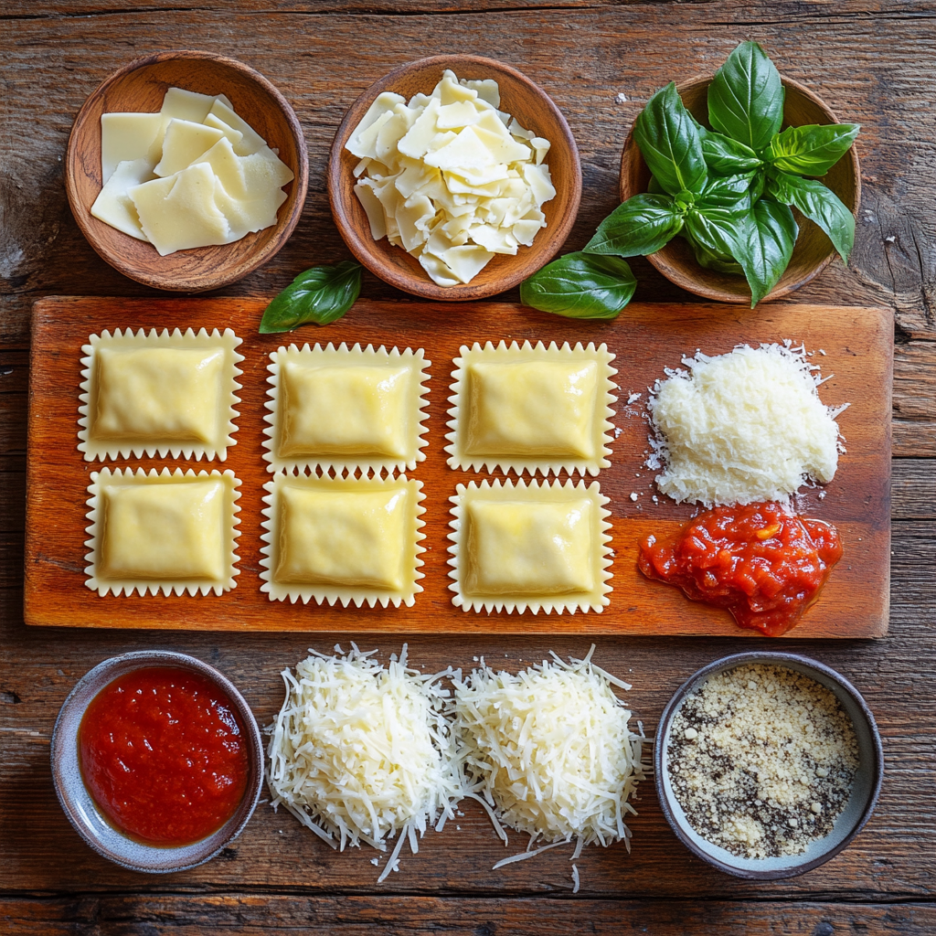 Baked Ravioli ingredients