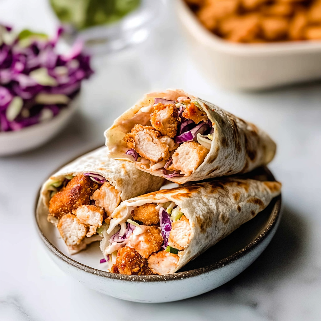 Bbq Chicken Coleslaw Wraps