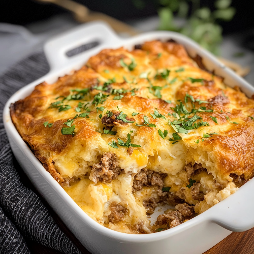 Biscuit Breakfast Casserole