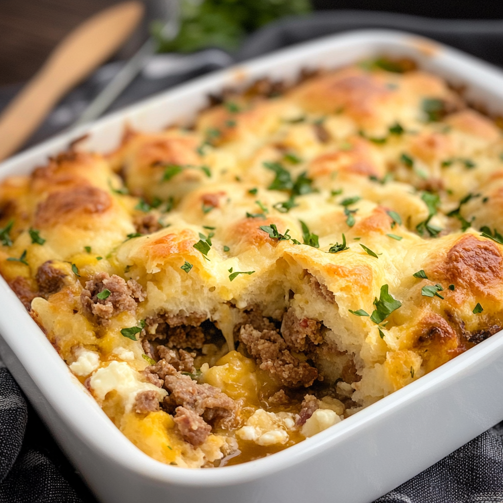 Biscuit Breakfast Casserole