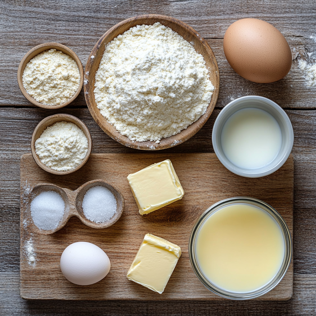 Brioche Bread ingredients