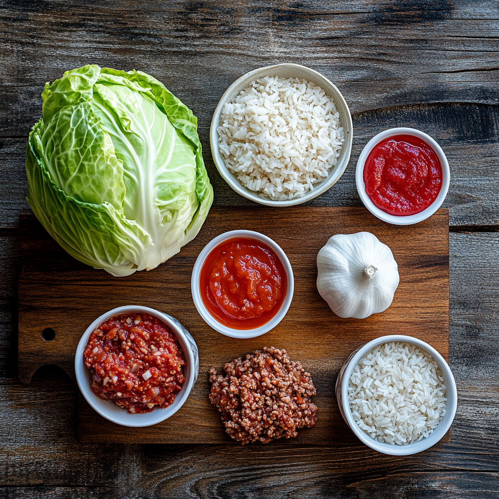 Cabbage Rolls ingredients