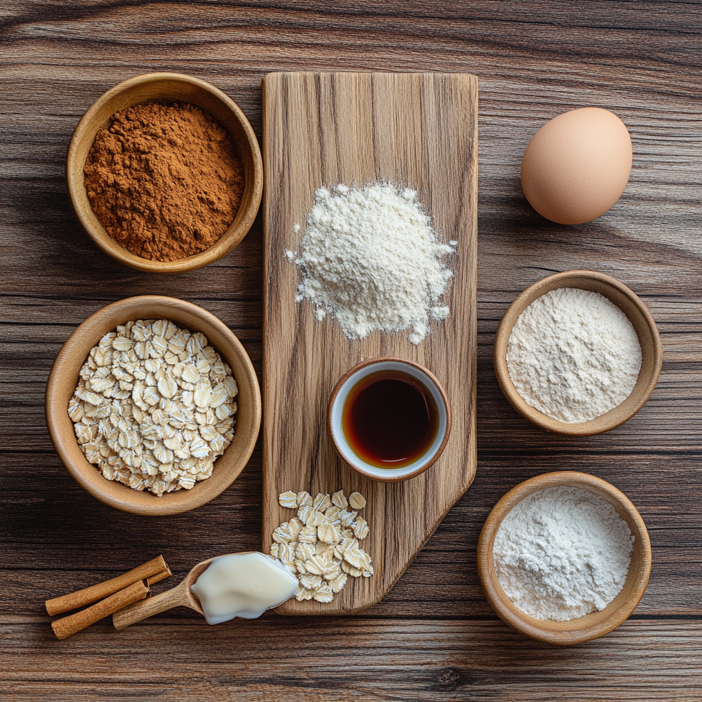 Chai Oatmeal Cookies with Maple Chai Glaze ingredients