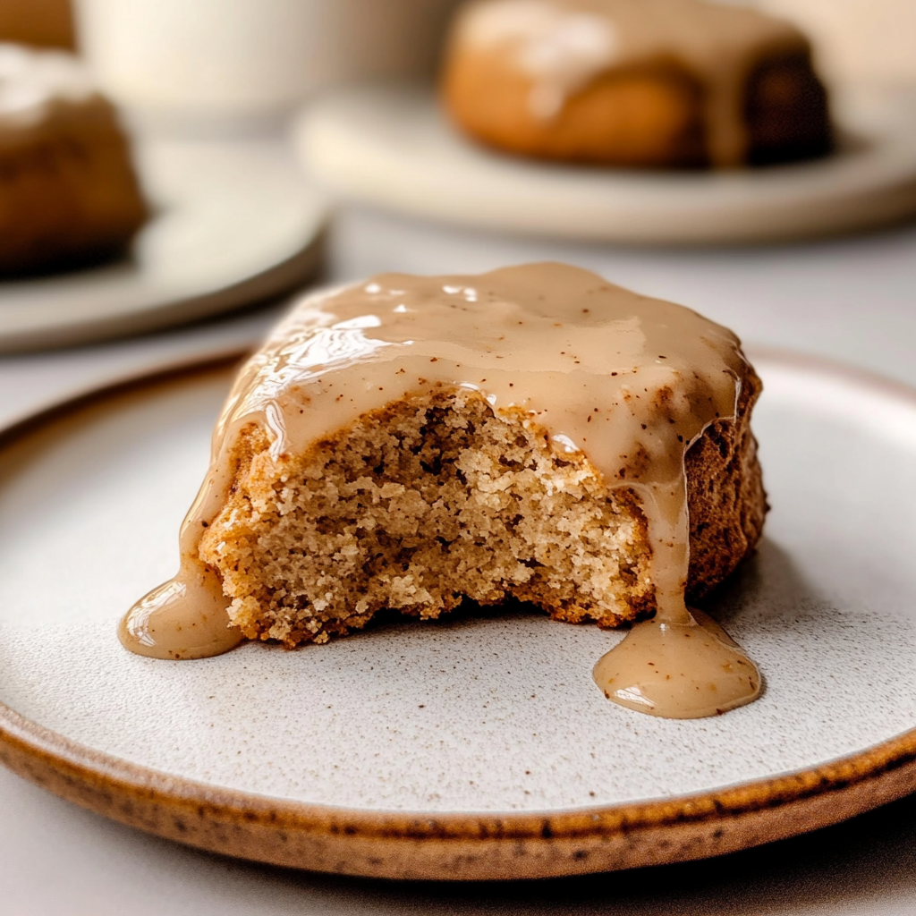 Chai Scones With Maple Chai Glaze