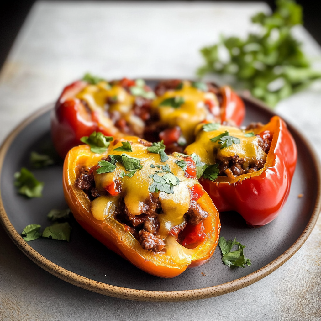 Chili Stuffed Peppers