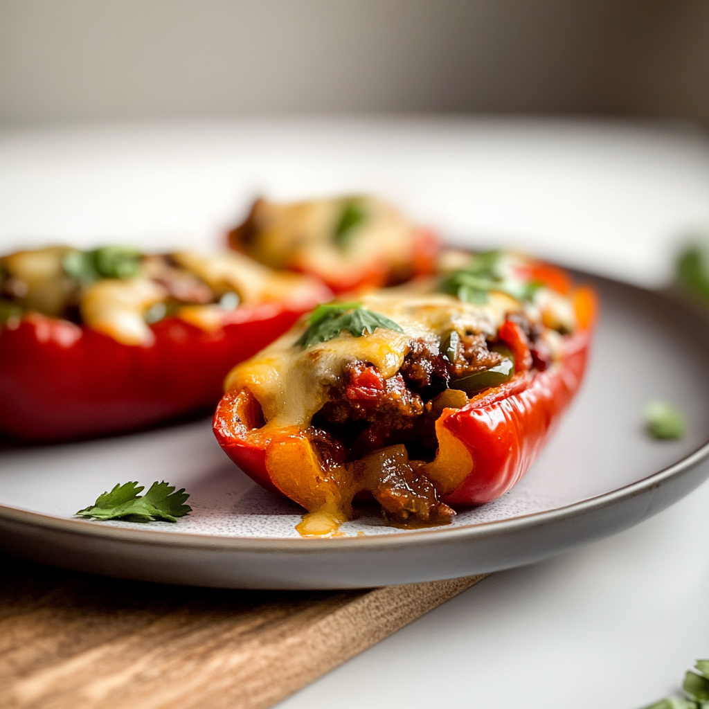 Chili Stuffed Peppers