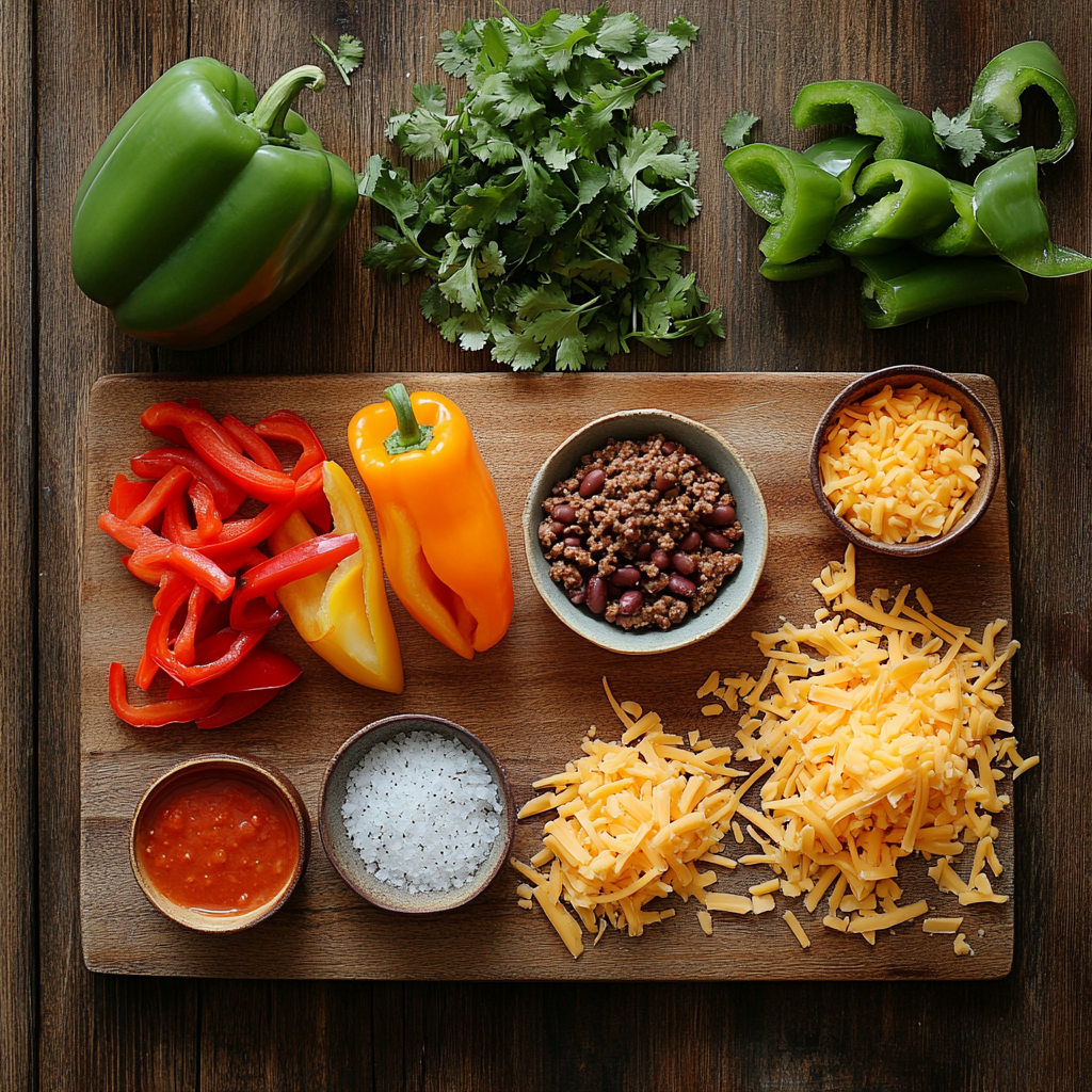 Chili Stuffed Peppers ingredients