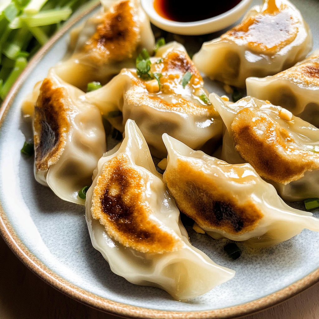 Chinese Beef Dumplings with Celery