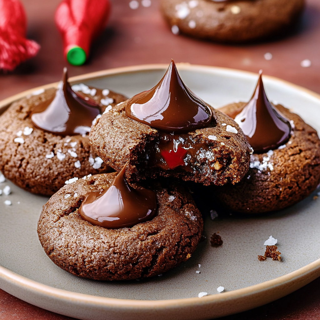 Chocolate Peanut Butter Blossoms