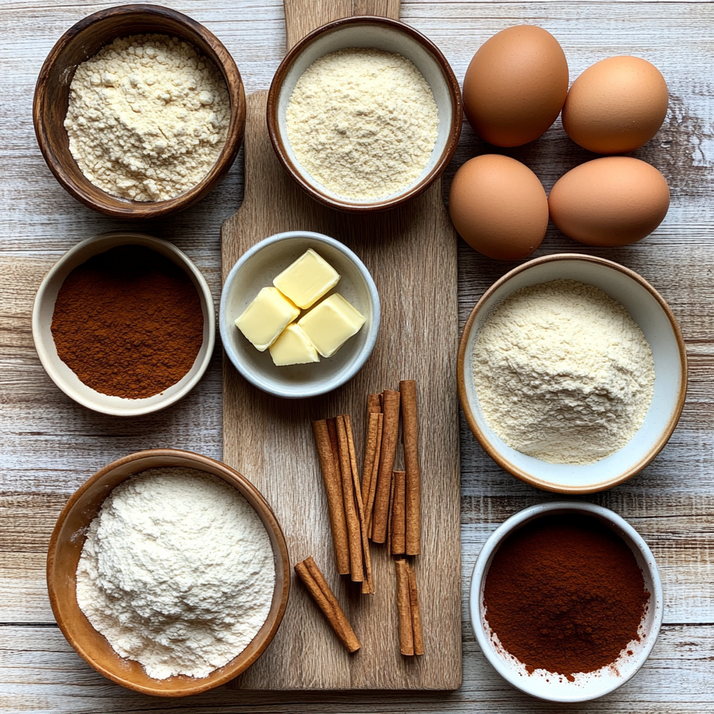 Christmas Snickerdoodles ingredients
