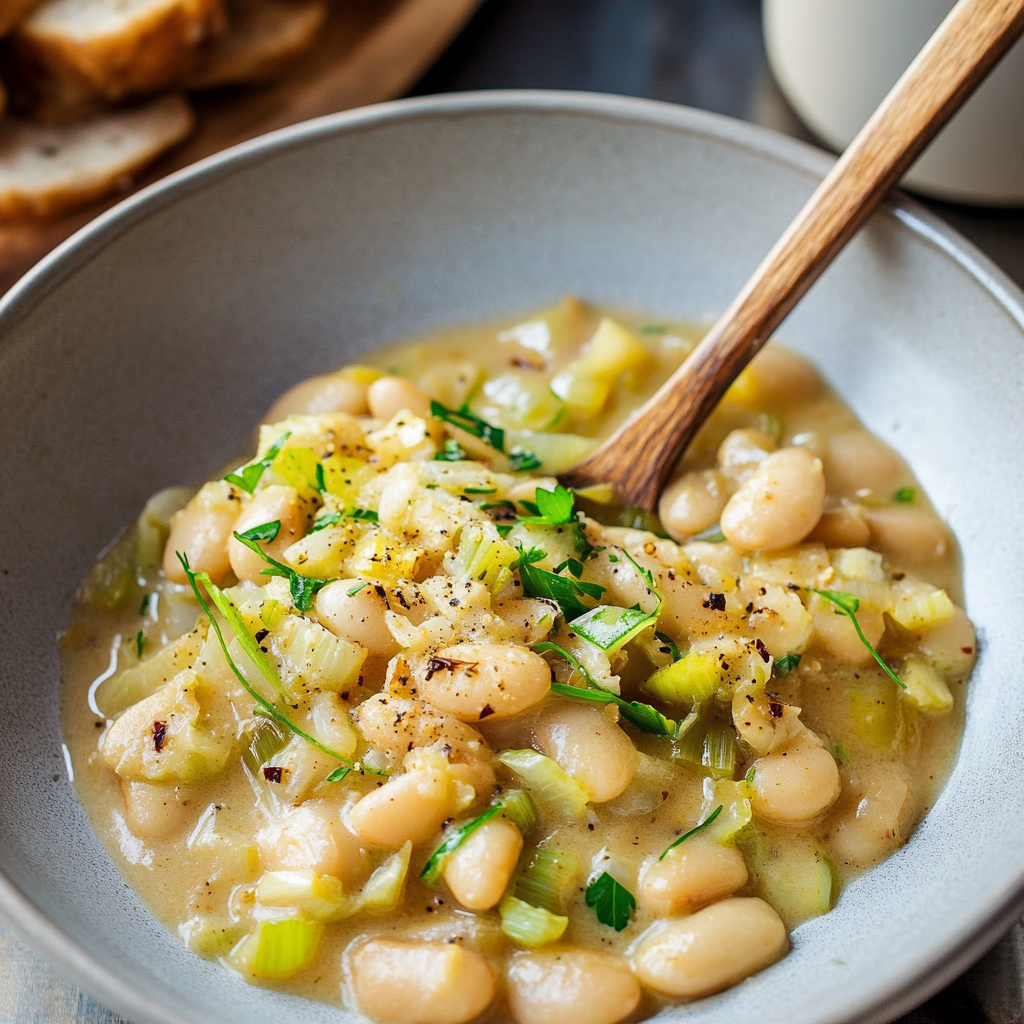 Creamy Butter Beans with Leeks & Lemon