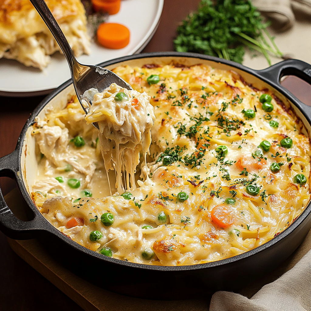 Creamy Chicken Pot Pie Orzo