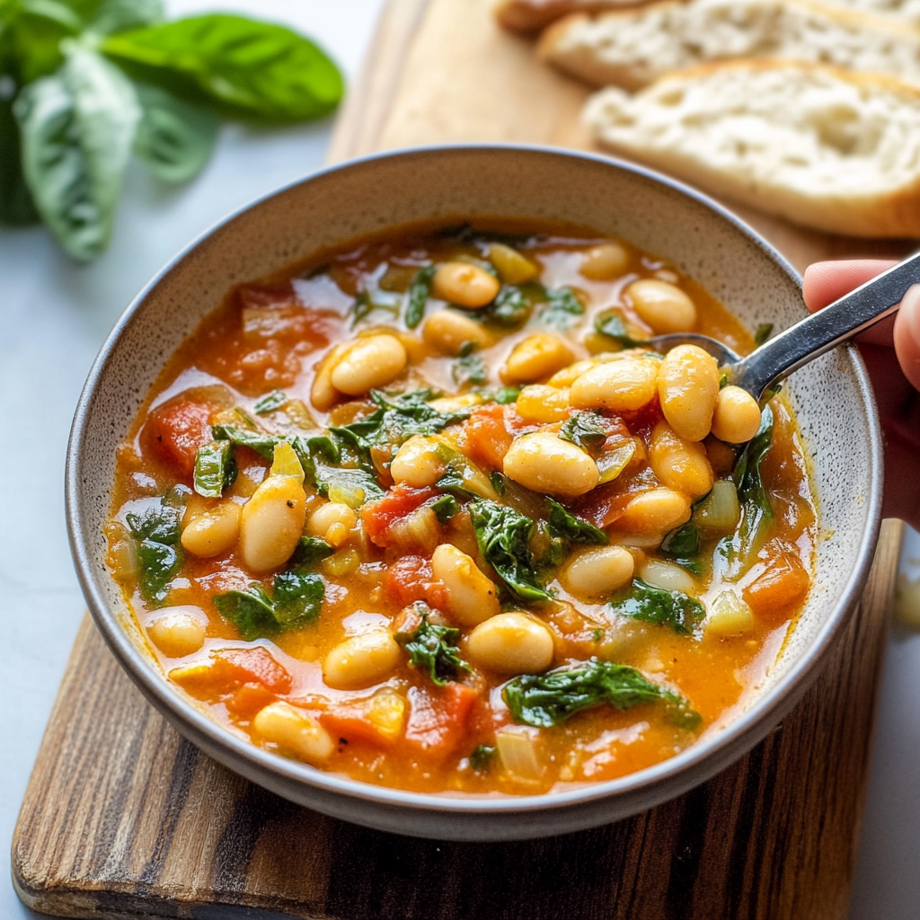 Creamy Tomato White Bean Stew