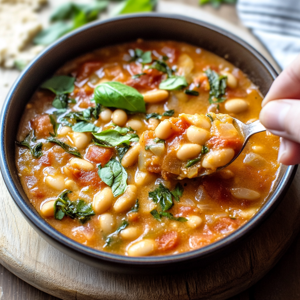 Creamy Tomato White Bean Stew