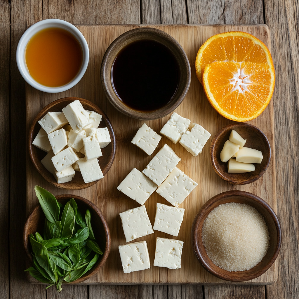 Crispy Orange Tofu ingredients