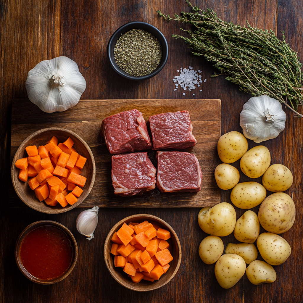 Crockpot Beef Stew ingredients