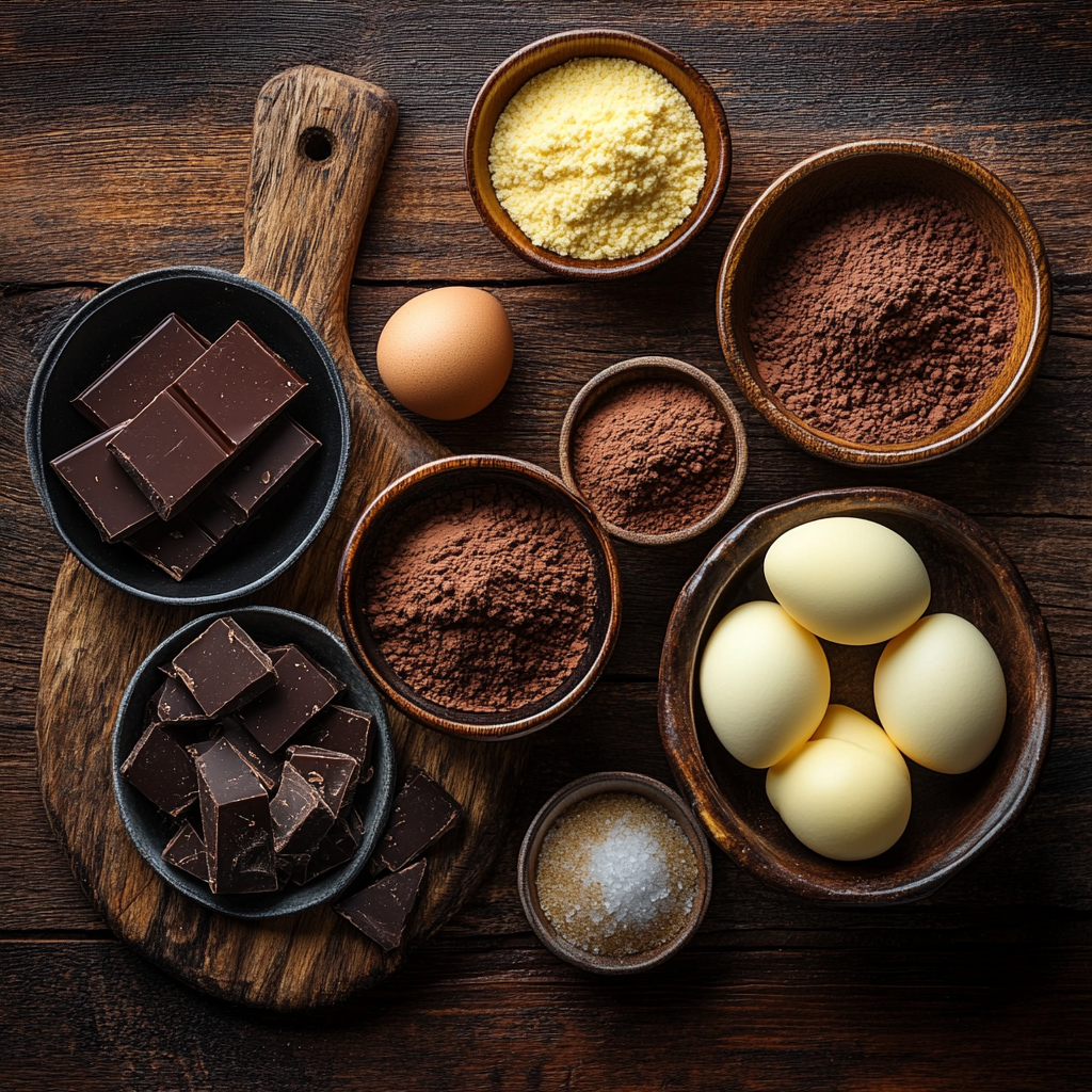 Flourless Brownies ingredients