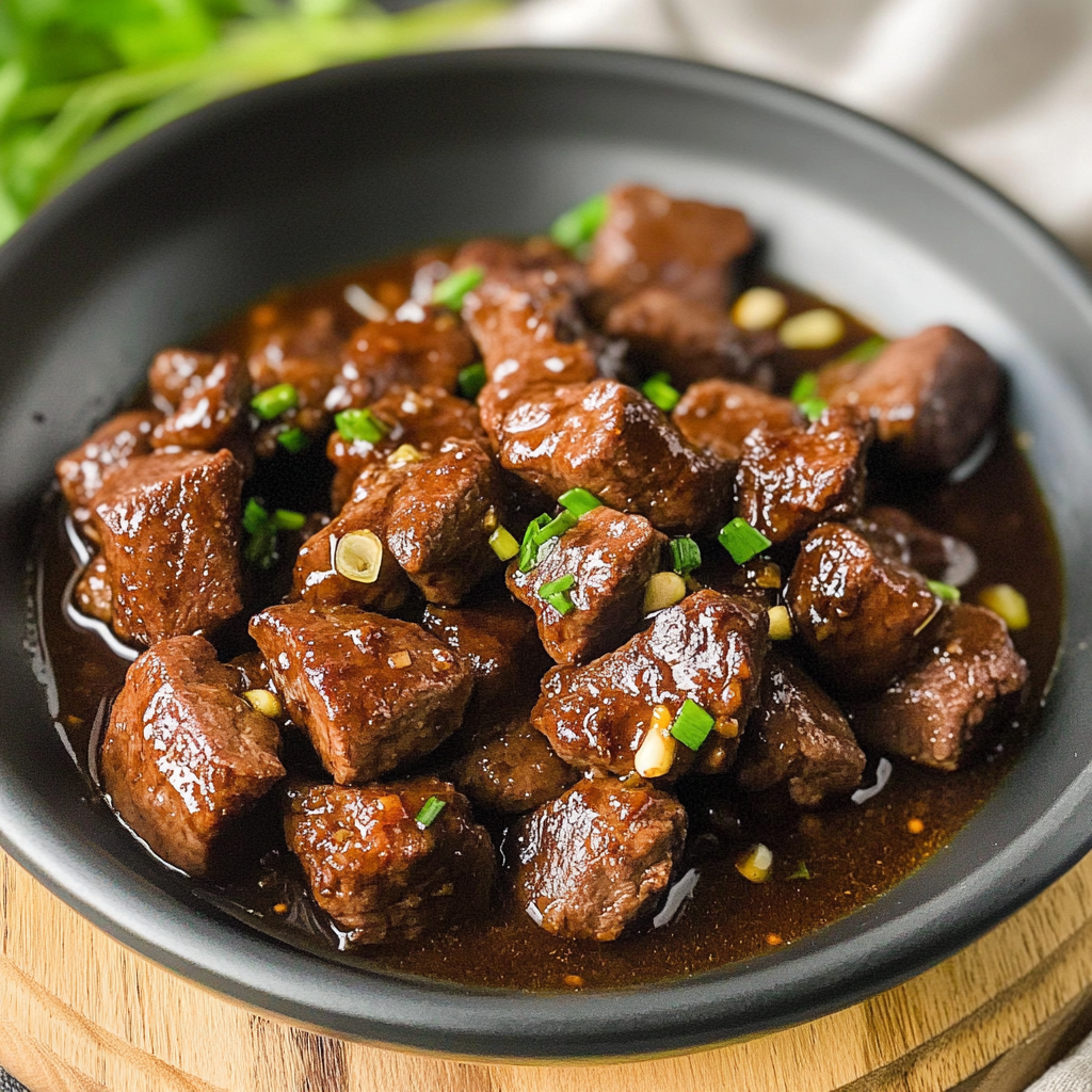 Honey Garlic Steak Bites