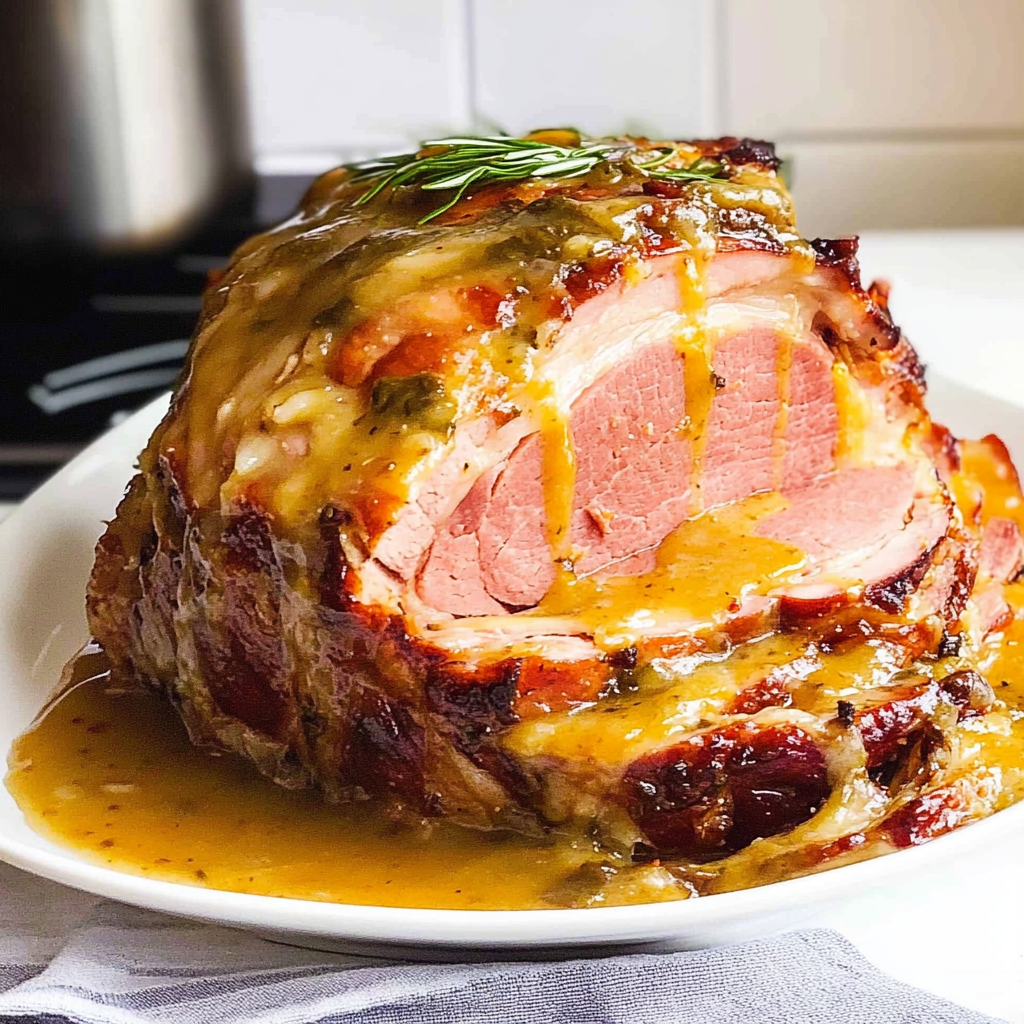 Honey Mustard Maple Glazed Ham