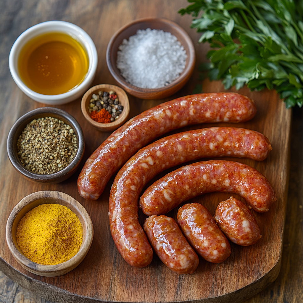 Honey Mustard Sausages ingredients