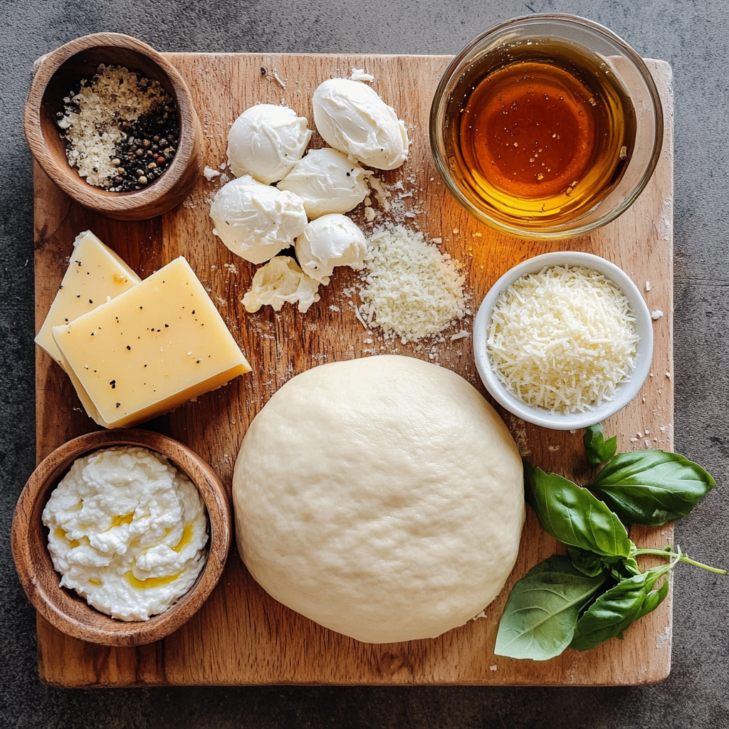 Hot Honey Ricotta Pizza ingredients