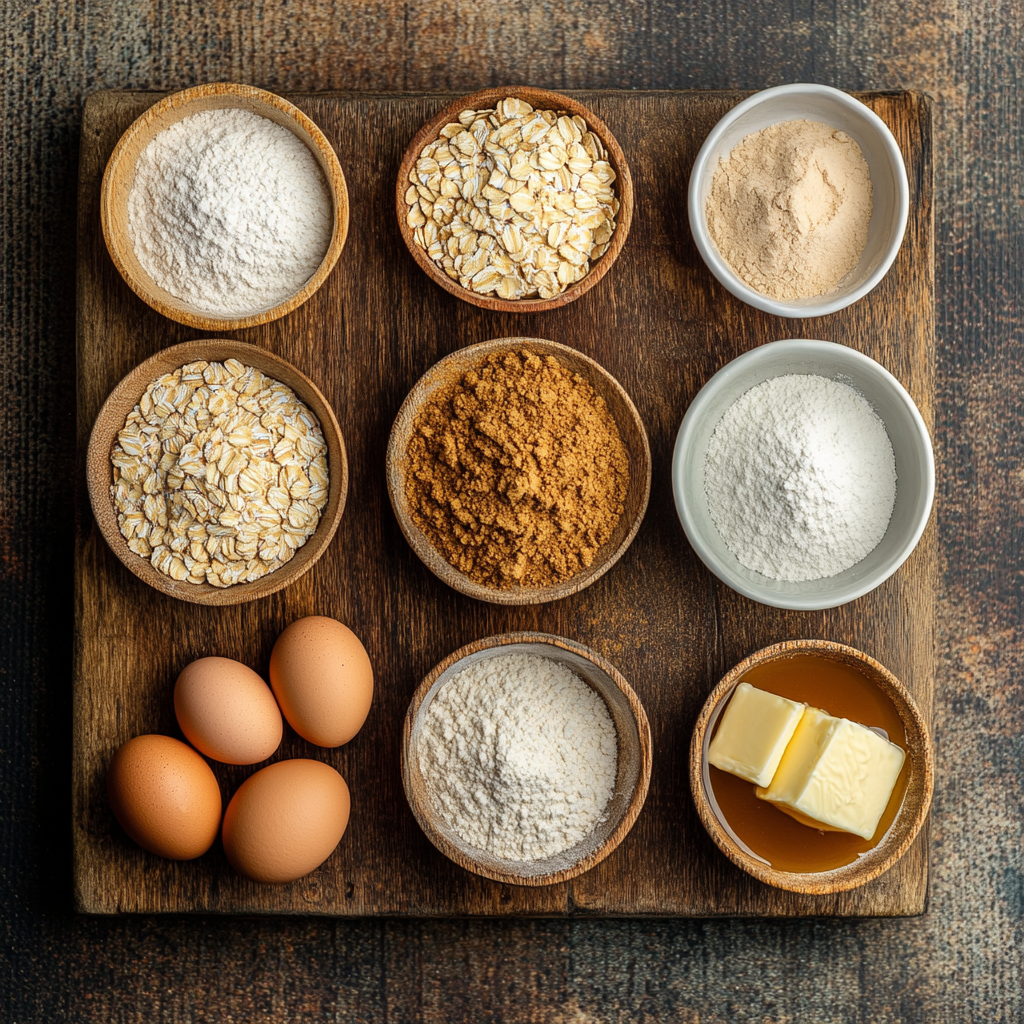 Iced Gingerbread Oatmeal Cookies ingredients