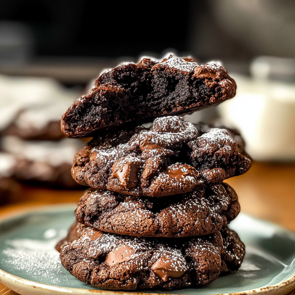 “Lump of Coal” Bittersweet Chocolate Cookies