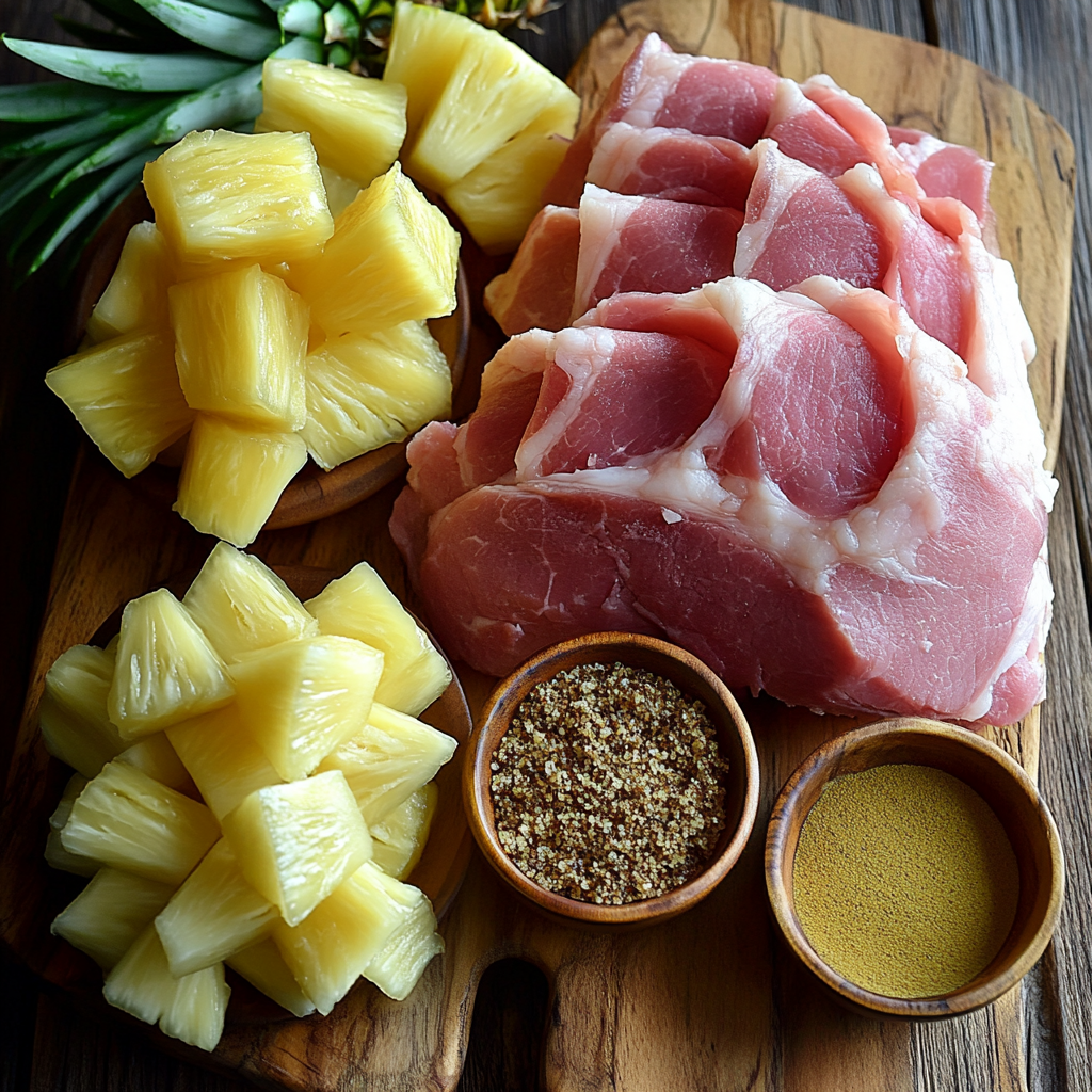 Pineapple Ham ingredients