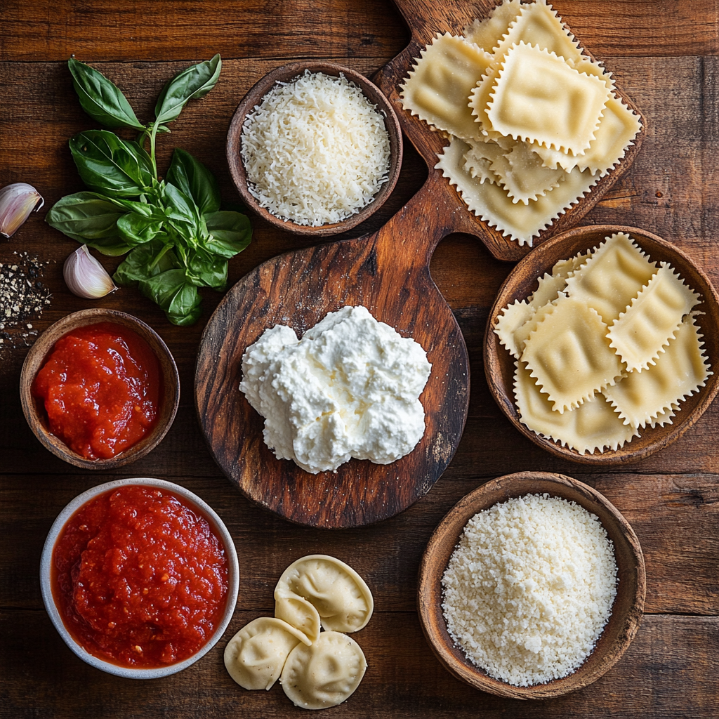 Ravioli Lasagna ingredients