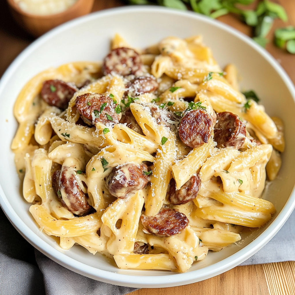 Sausage Alfredo Pasta