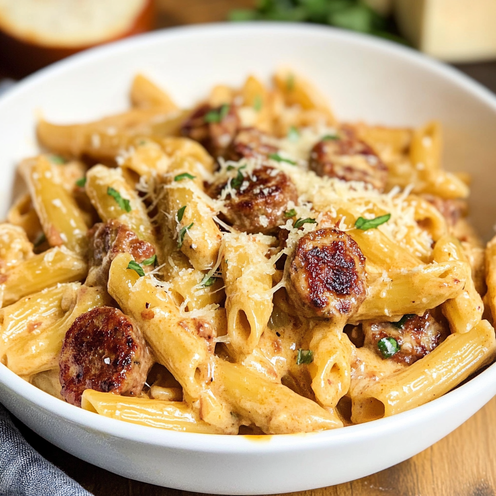 Sausage Alfredo Pasta