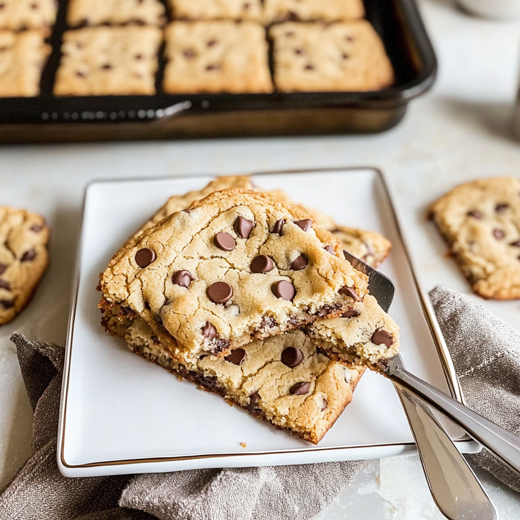Sheet Pan Chocolate Chip Cookies
