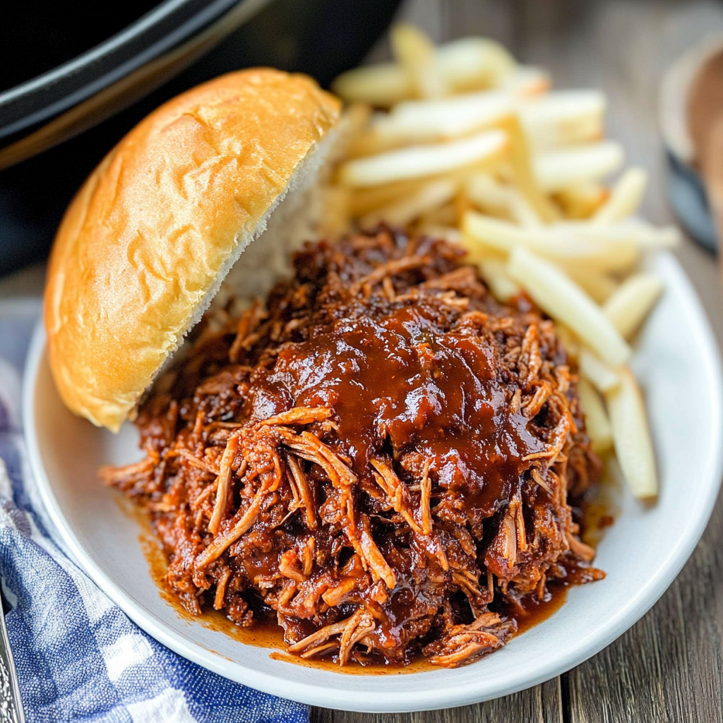 Slow Cooker BBQ Pulled Beef