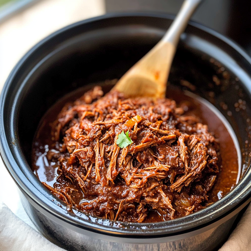 Slow Cooker BBQ Pulled Beef