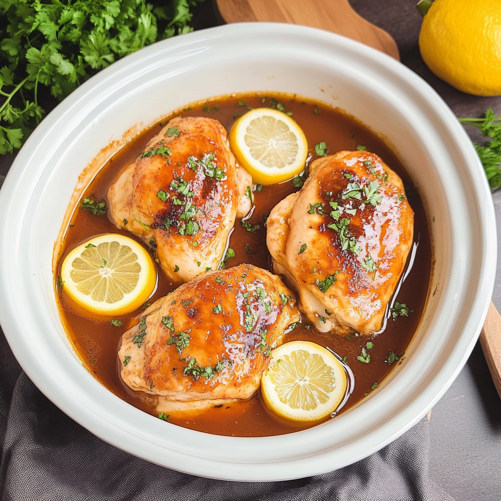 Slow Cooker Lemonade Chicken