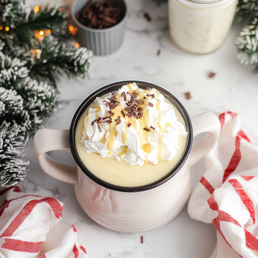 Slow Cooker White Christmas Hot Chocolate