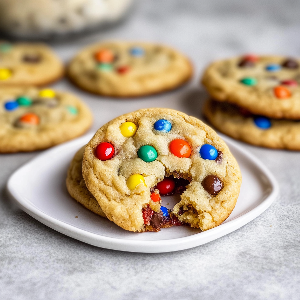 Soft-Baked M&M Cookies