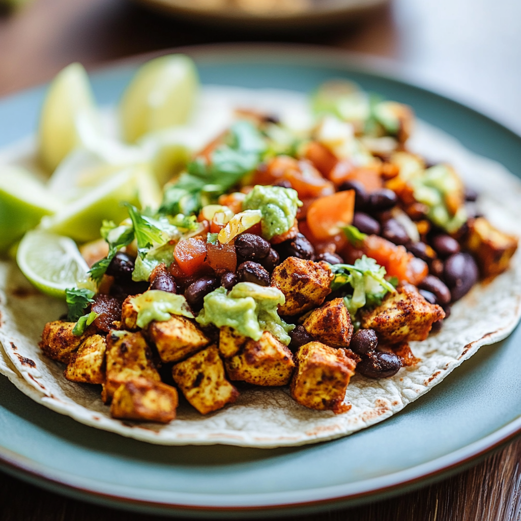 Tofu Tacos with Black Beans