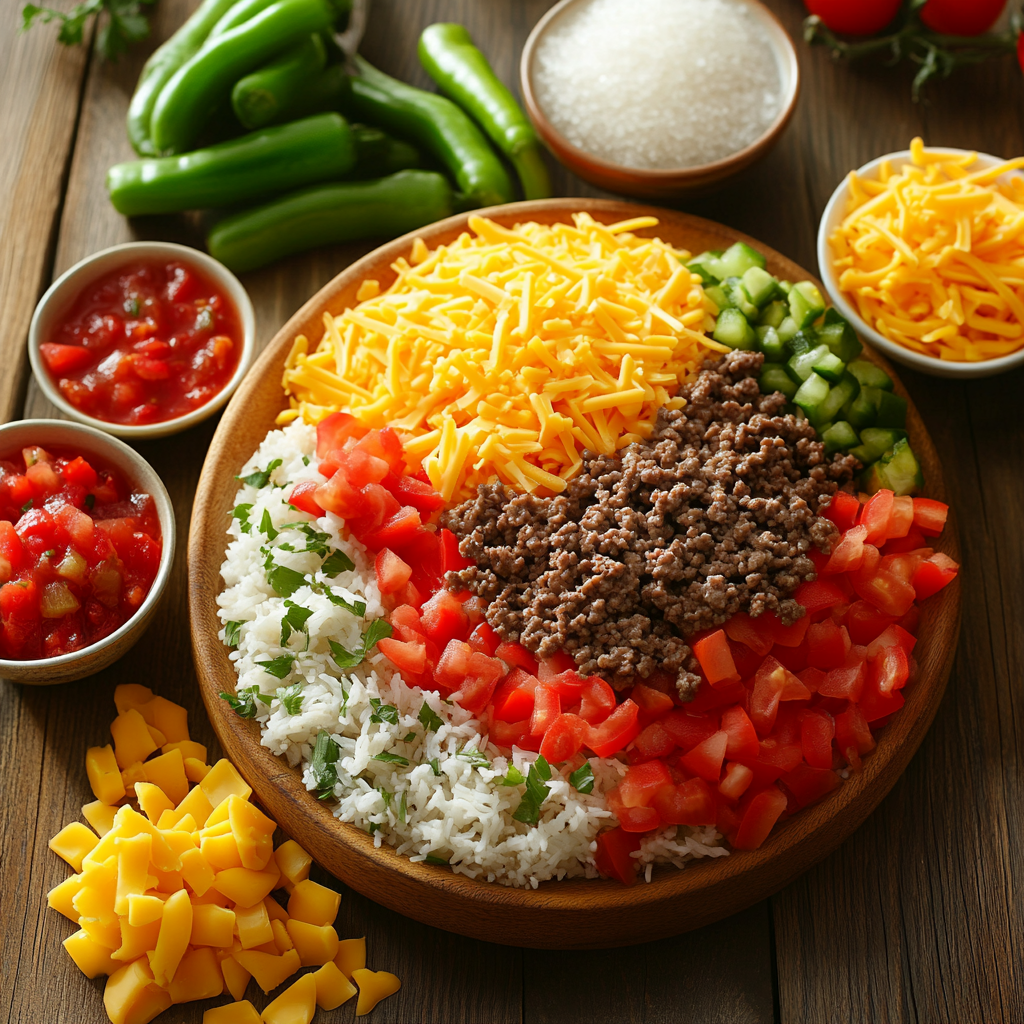 Unstuffed Pepper Casserole ingredients