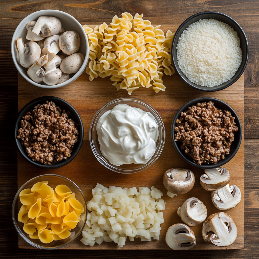 beef stroganoff with ground beef ingredients