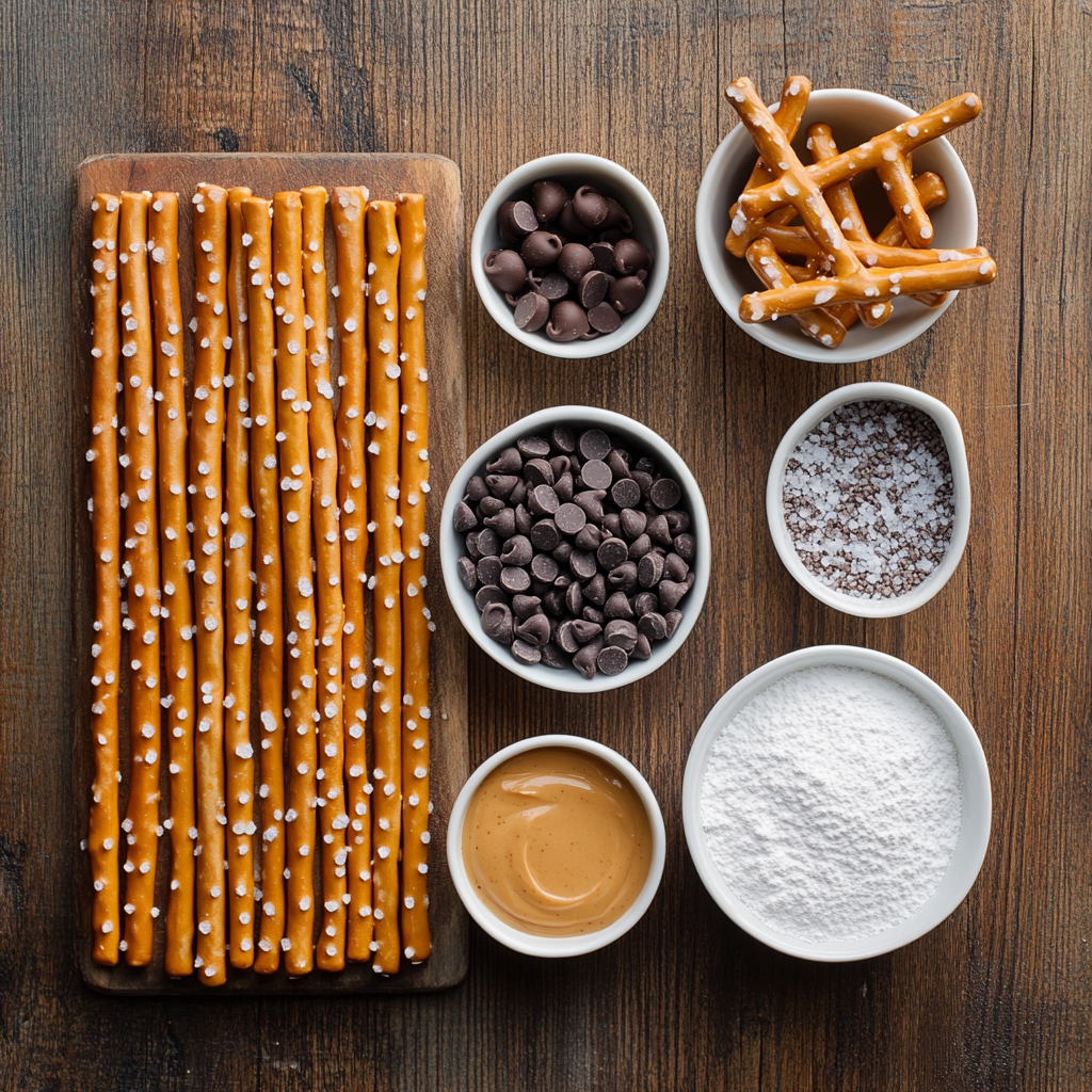 stuffed dark chocolate dipped pretzels ingredients
